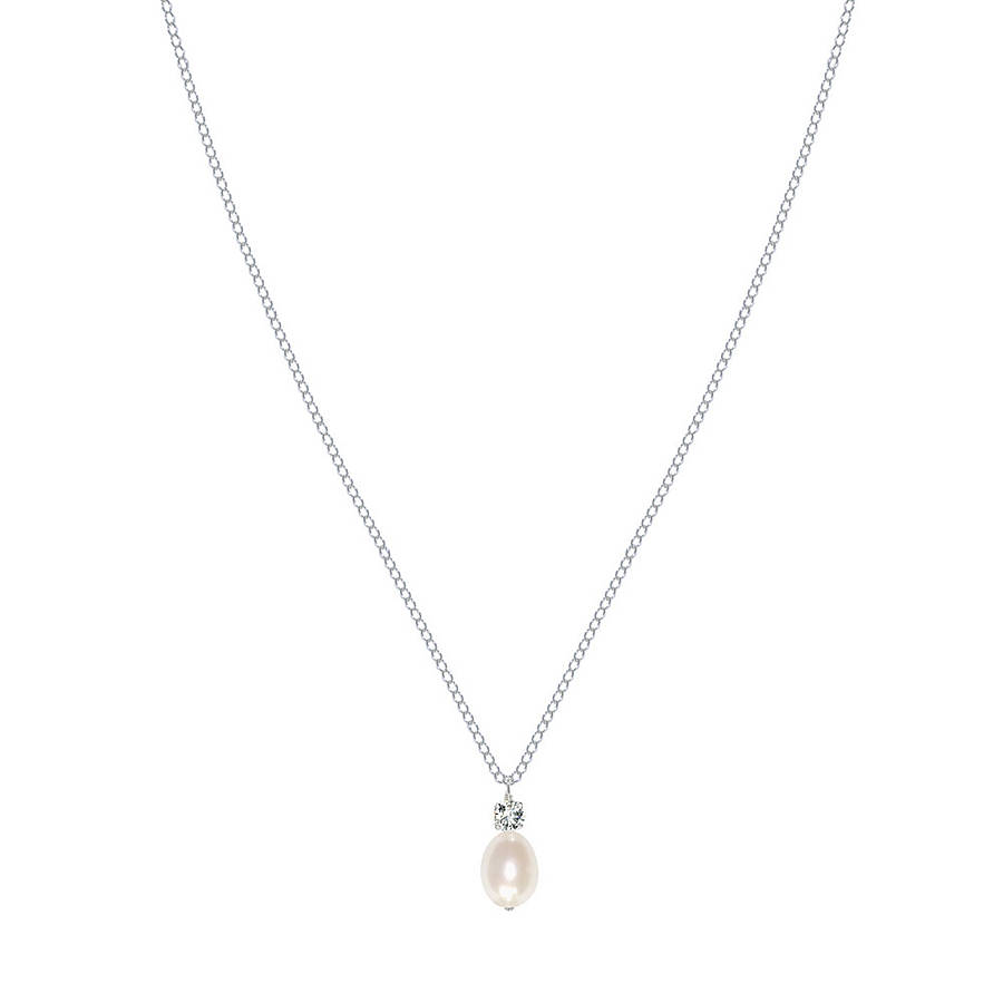 Anna Pearl Pendant Necklace By Chez Bec