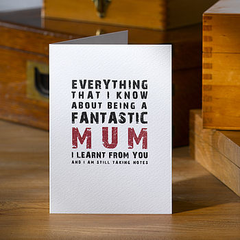 'Being A Fantastic Mum' Card, 2 of 4