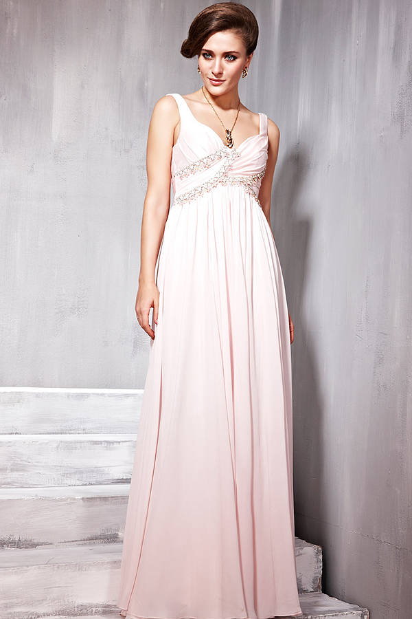 jeweled pink bridesmaid  dress  by elliot claire london  