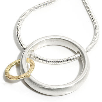 Silver And Gold Orbit Pendant, 2 of 4