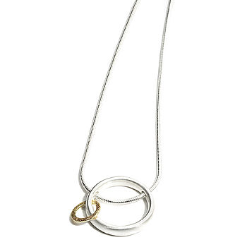 Silver And Gold Orbit Pendant, 3 of 4