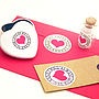 Personalised Love And Kisses Stickers, thumbnail 2 of 3