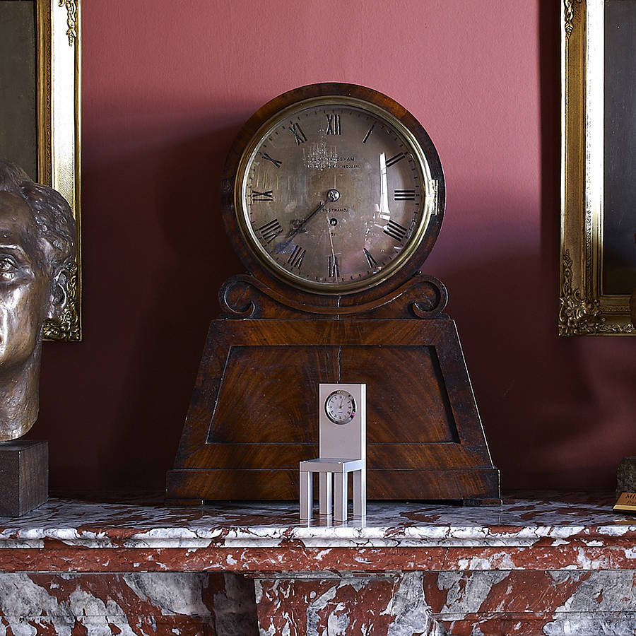 Aluminium Chair Desk Clock By DesignK