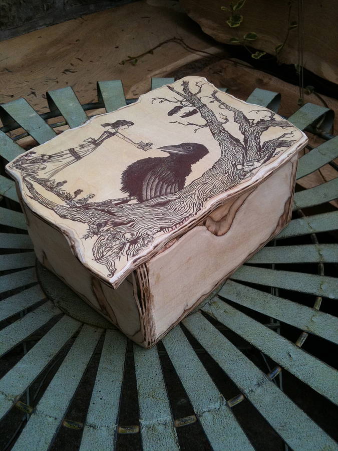 Crow Keepsake Box By Facetnation