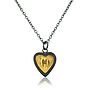 Hearts Of Gold Oxidised Silver Pendant, thumbnail 1 of 6