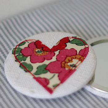 Handmade Liberty Heart Mirror With Leather Pouch, 8 of 12