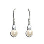 Crystal Elegance Pearl Earrings, thumbnail 1 of 3