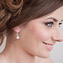 Crystal Elegance Pearl Earrings, thumbnail 2 of 3