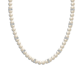 Crystal Elegance Pearl Necklace, 2 of 3