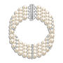 Personalised Crystal Elegance Four Row Pearl Bracelet, thumbnail 2 of 8