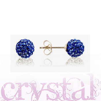Crystal Ball And Sterling Silver Earrings, 12 of 12