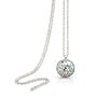 Sterling Silver Crystal Disco Ball Long Necklace, thumbnail 2 of 12