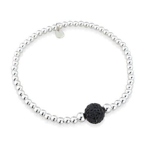 Sterling Silver Crystal Ball Bracelet By Lovethelinks ...