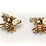 Bee Earrings In Silver With 18ct Gold Vermeil, thumbnail 2 of 2