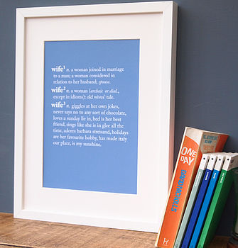 Personalised Partner Dictionary Print, 4 of 8