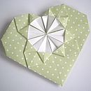 Origami Heart Valentine's Day Card By Paperbuzz | notonthehighstreet.com