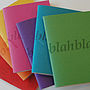 'Blah Blah' Personalised Notebook, thumbnail 1 of 6