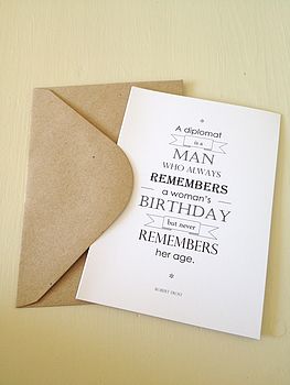 Literary Quote Birthday Card, 2 of 2