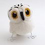 Needle Felted Snowy Owl Ornament, thumbnail 4 of 10