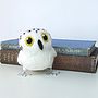 Needle Felted Snowy Owl Ornament, thumbnail 6 of 10