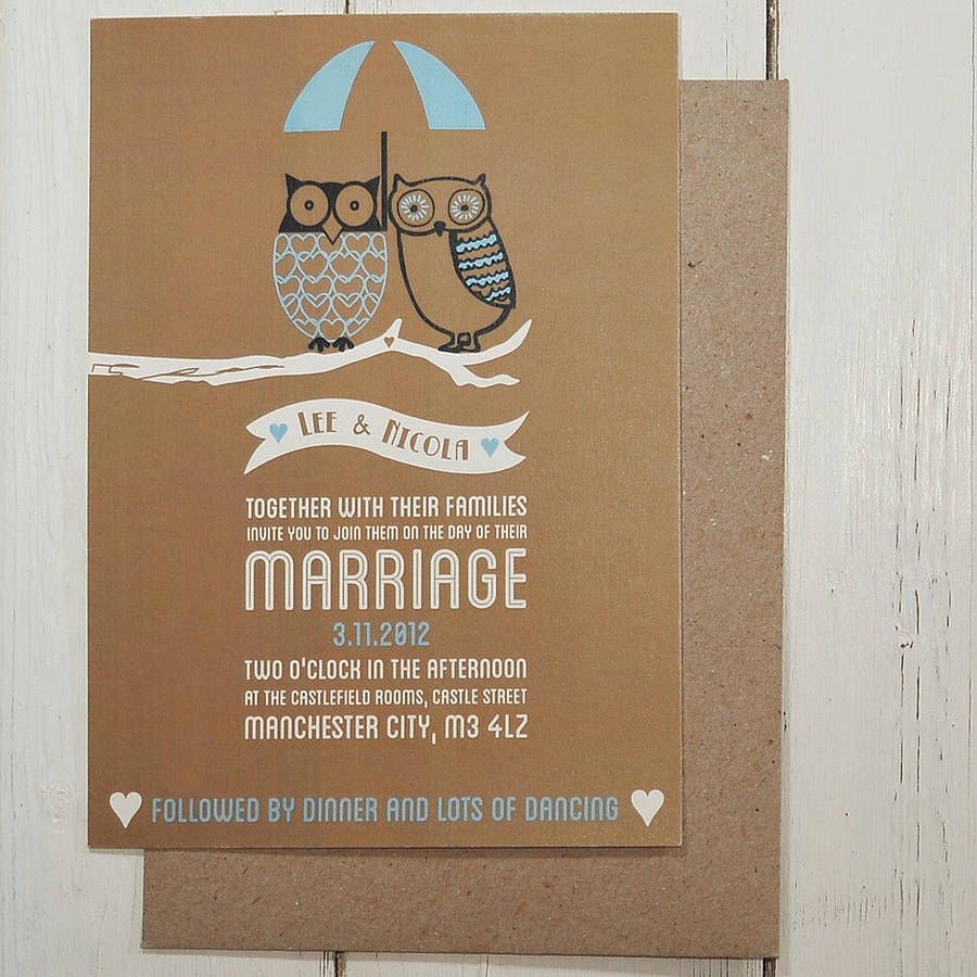 Wedding Invitations Owl 8