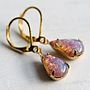 Pink Opal Earrings Teardrop, thumbnail 1 of 7