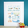 Baby Birth Print Personalised Made In The UK, thumbnail 1 of 4