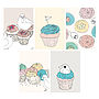 Set Of Five Bird And Cupcake Gift Tags, thumbnail 2 of 3