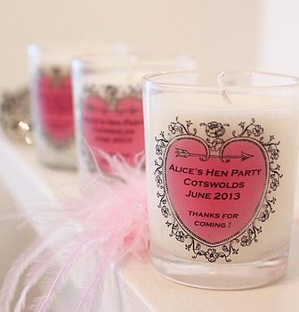 Hen Party Favour Personalised Candle, 3 of 4