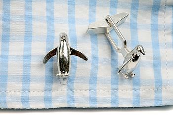 Penguin Cufflinks In Silver, 4 of 5