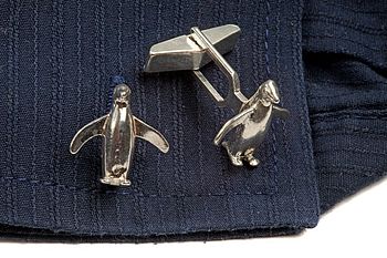 Penguin Cufflinks In Silver, 5 of 5