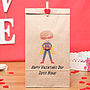 Personalised Superhero Valentine Gift Bag, thumbnail 1 of 3