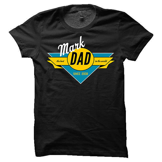 Personalised 'Best Dad' T Shirt By Flaming Imp | notonthehighstreet.com