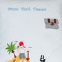 Personalised Pirate Tooth Treasure Cushion, thumbnail 4 of 4