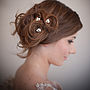 Set Of Pearl Blossom Wedding Hair Pins, thumbnail 1 of 7