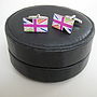Round Leather Travel Cufflink Case, thumbnail 1 of 8