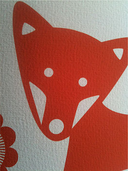 Personalised New Baby 'Retro Fox' Print, 5 of 6