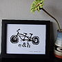 Personalised Tandem Bike Handmade Print, thumbnail 4 of 7