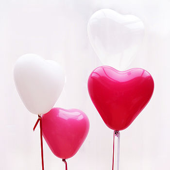 Red Heart Party Balloons, 5 of 7