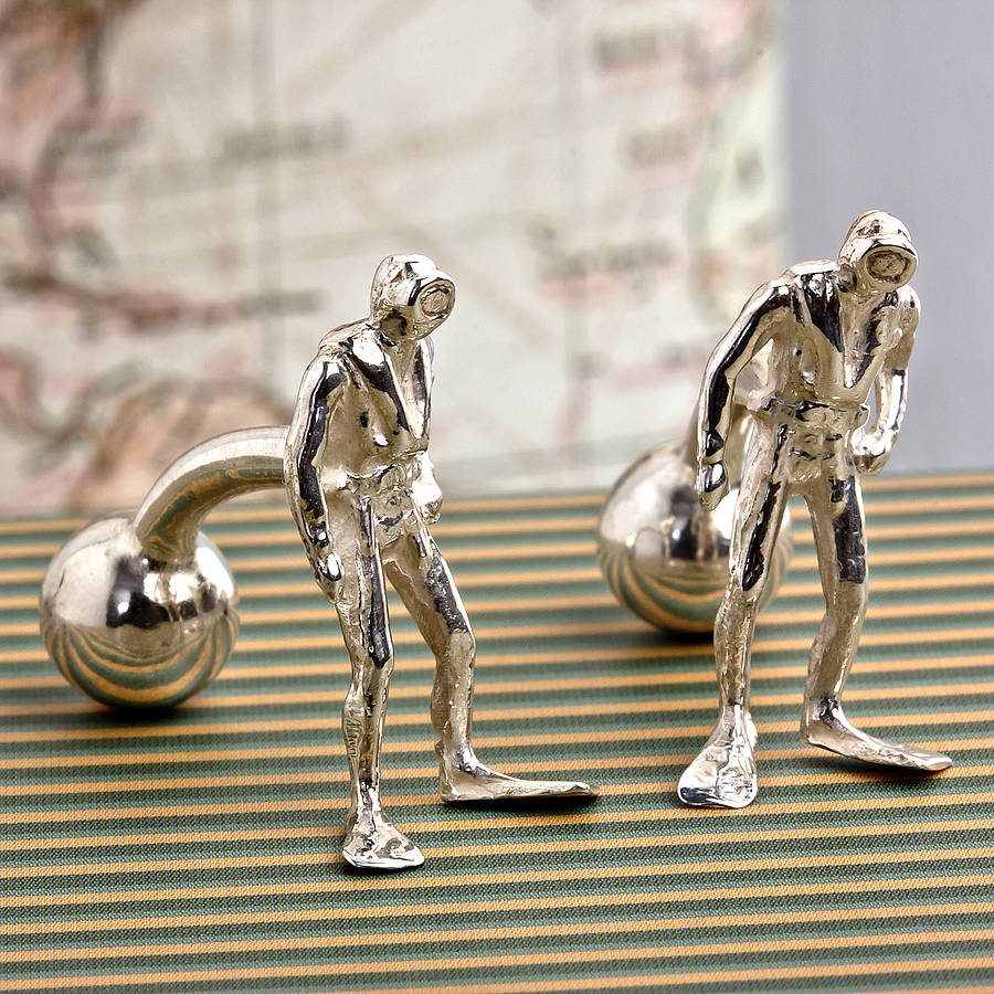 Image of Silver Diver Cufflinks, Silver