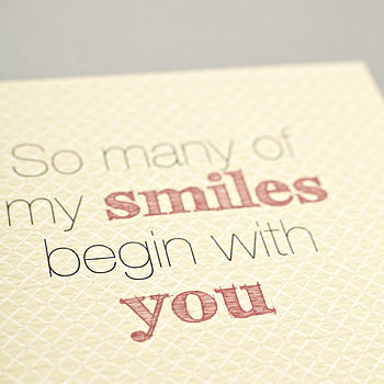 'So Many Smiles' Card, 2 of 3