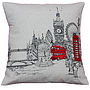 London Landmarks Printed Stitch Cushion Cover, thumbnail 2 of 4