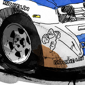 Metro 6R4 Rally Car Illustration, 3 of 3