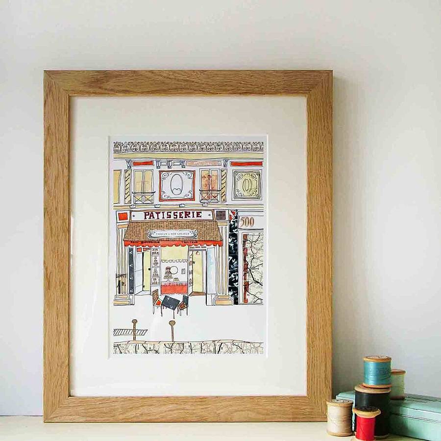 patisserie hand drawn illustration print by lynsey hunter illustration ...