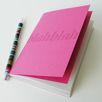'Blah Blah' Personalised Notebook, 3 of 6