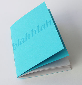 'Blah Blah' Personalised Notebook, 4 of 6