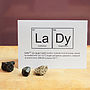 Lady Or Lover Valentines Periodic Table Card, thumbnail 3 of 4
