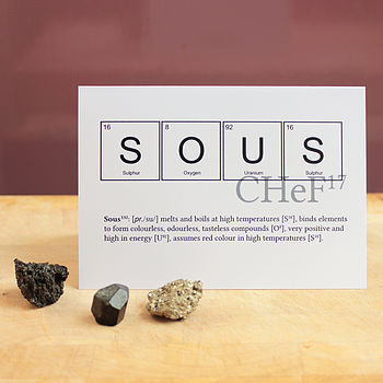 Elements Of A Chef Or Sous Chef Cards, 4 of 4