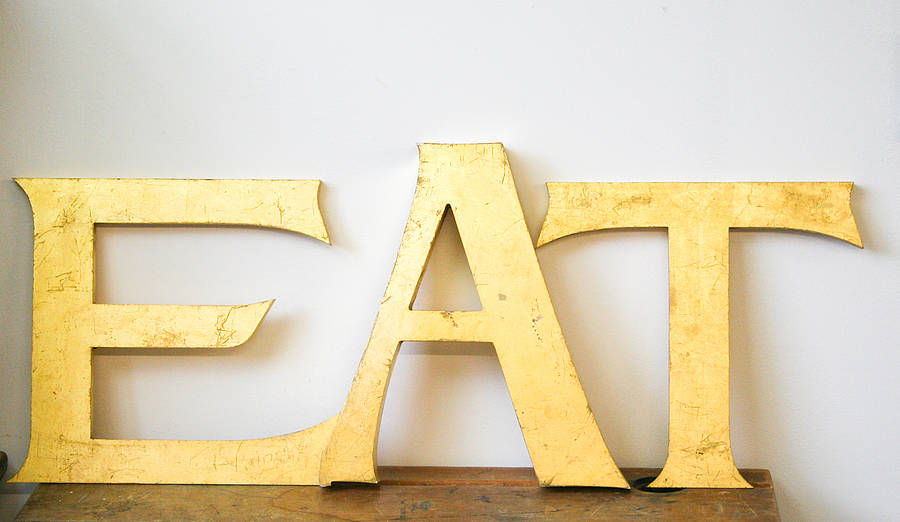 Vintage 'Eat' Sign By Bonnie and Bell