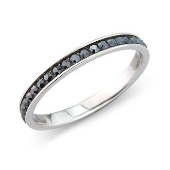 Sterling Silver High Quality Crystal Ring, 10 of 11